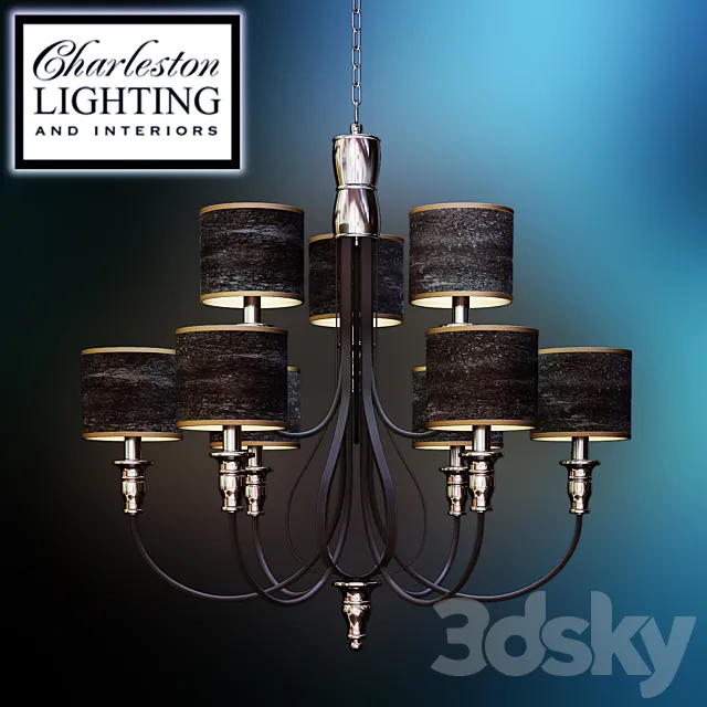 Chandelier _ Charleston lighting _ 008463 3D Model