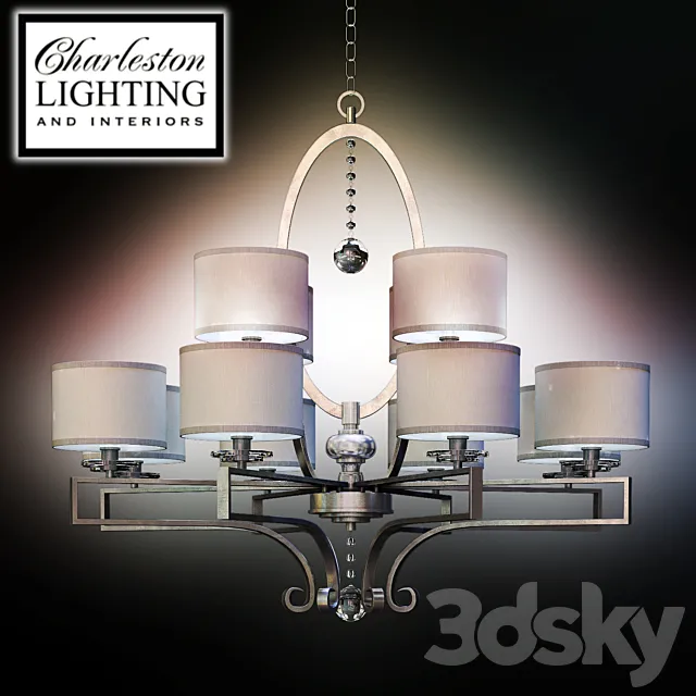 Chandelier _ Charleston lighting _ 259954 3D Model