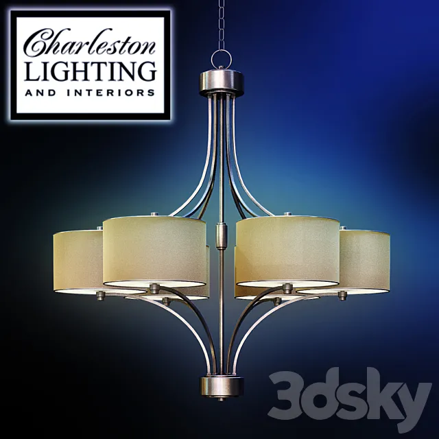 Chandelier _ Charleston lighting _ 349762 3D Model