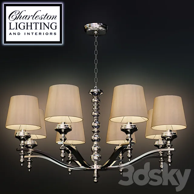 Chandelier _ Charleston lighting_019946 3D Model