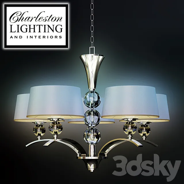 Chandelier _ Charleston lighting_487602 3D Model
