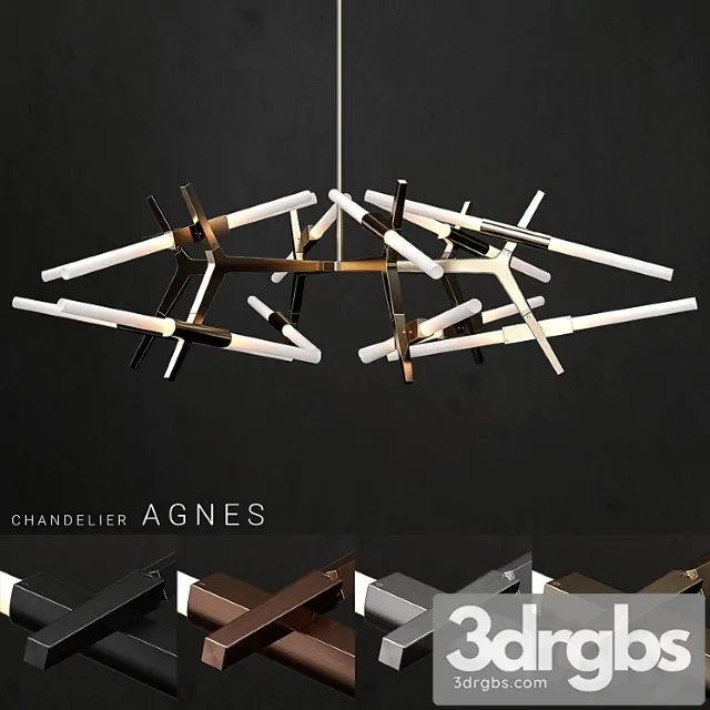 Chandelier agnes 24 lights 3D Model Free