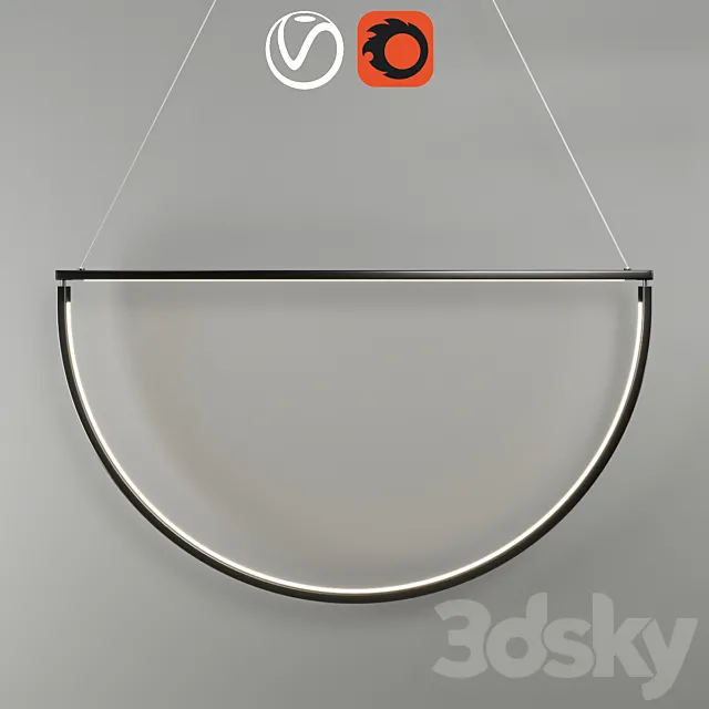 Chandelier AlexAllen Studio Chord 48 " 3D Model