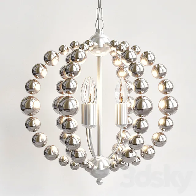 Chandelier Amber Bamboo Pendant 3DModel