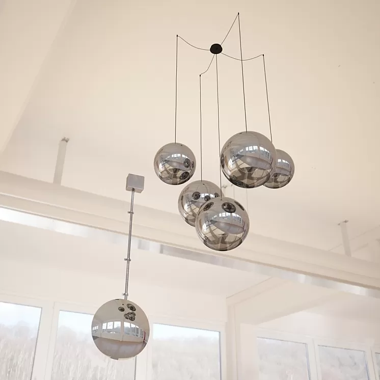 Chandelier and sconces