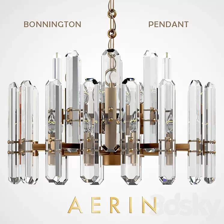 Chandelier and sconces Aerin Bonnington 3D Model