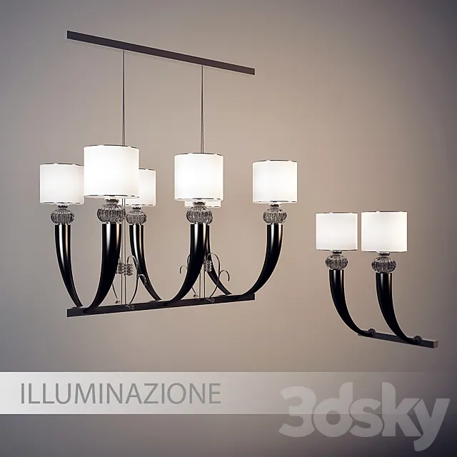Chandelier and sconces ILLUMINAZIONE D'ARTE Free Download