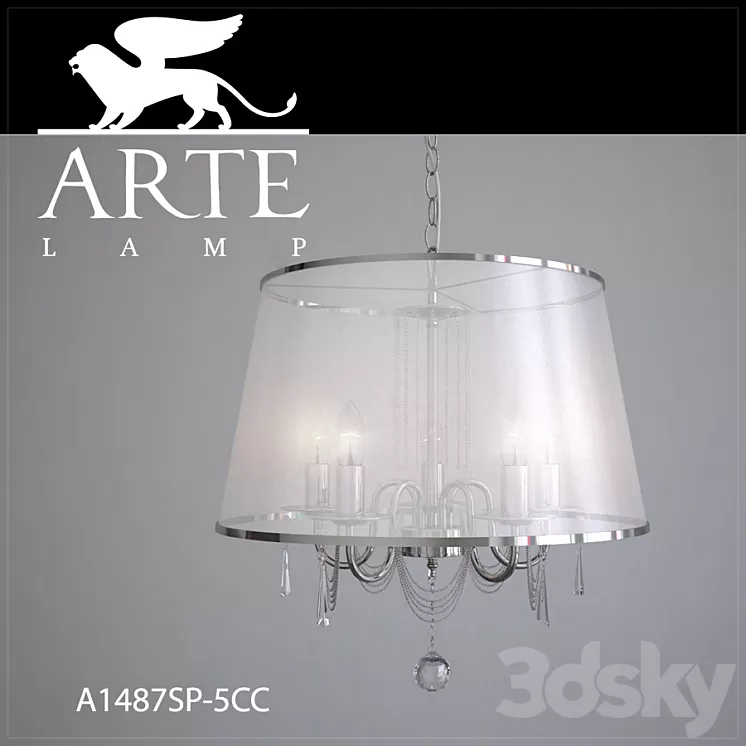 Chandelier ARTE LAMP A1487SP-5CC 3D Model
