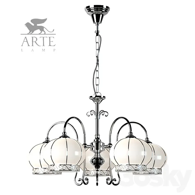 Chandelier Arte Lamp A2106LM-5WH Venice 3DModel
