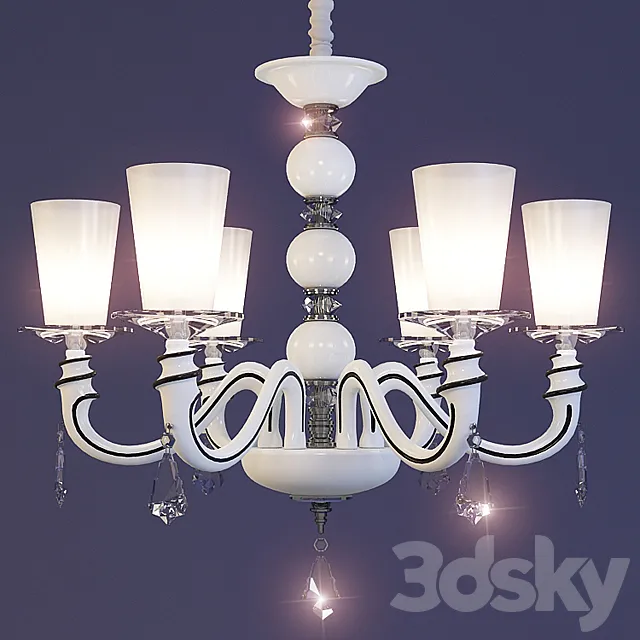 Chandelier Arte lamp A3006LM-6WH series ALBINA Free Download
