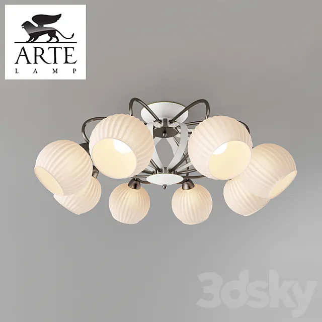 Chandelier ARTE LAMP A6342PL-8WG 3D Model