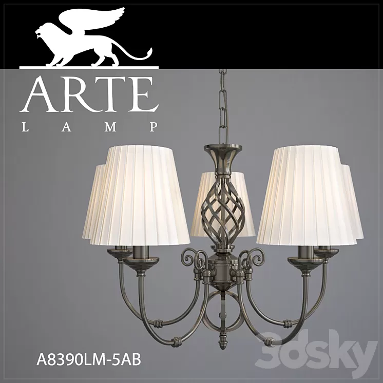 Chandelier ARTE LAMP A8390LM-5AB 3D Model