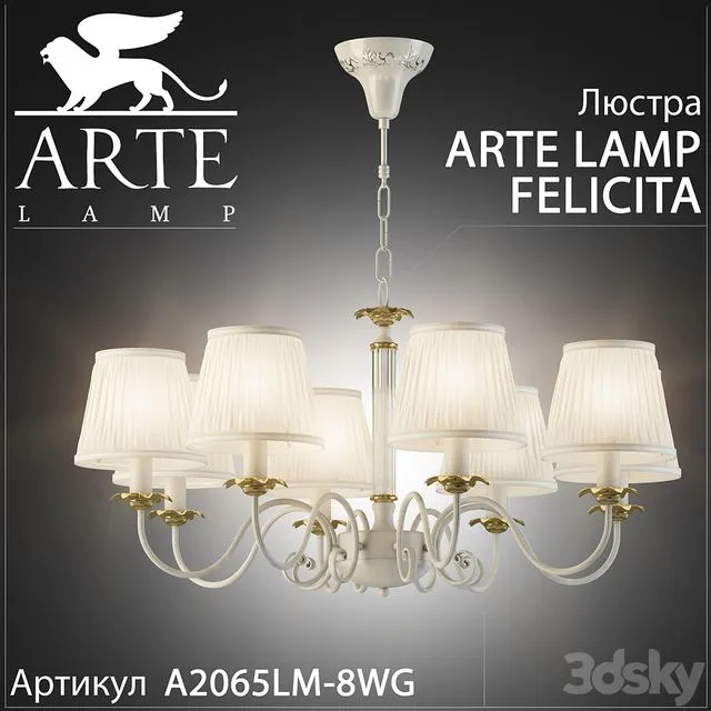 Chandelier arte lamp Felicita A2065LM-8WG 3D Model