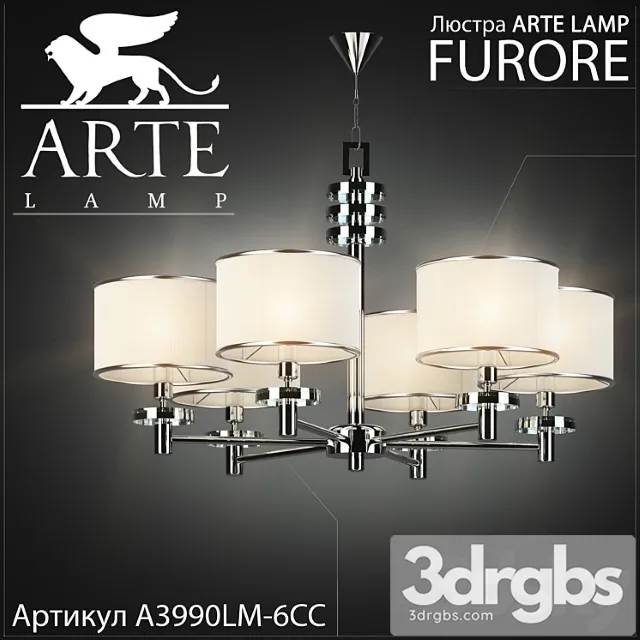 Chandelier Arte Lamp Furore A3990LM 6CC 3D Model Free