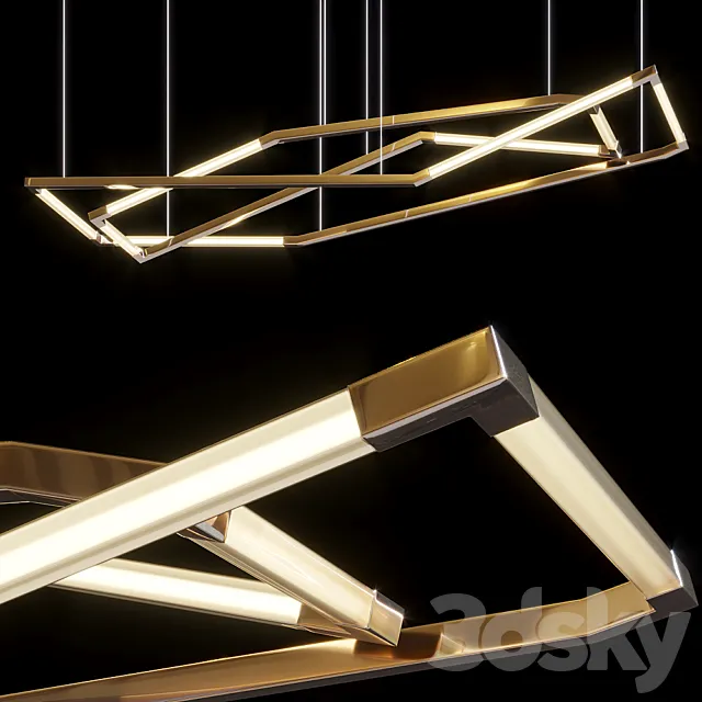 Chandelier Asimetrique di Alessandro 3D Model