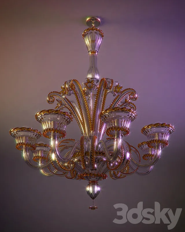 Chandelier AV Mazzega 3DModel