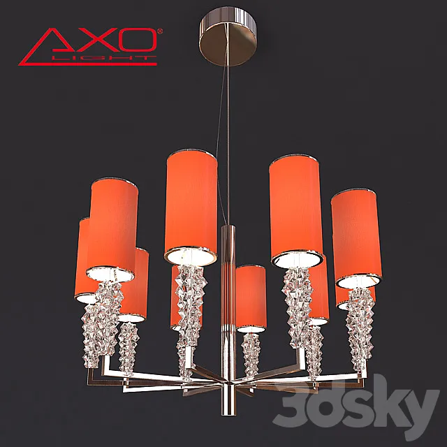 Chandelier Axo Light Subzero SP SUBZ 10 3DModel