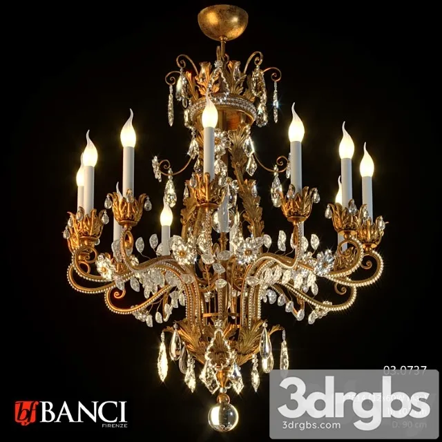 Chandelier banci firenze 03.0737 3D Model Free