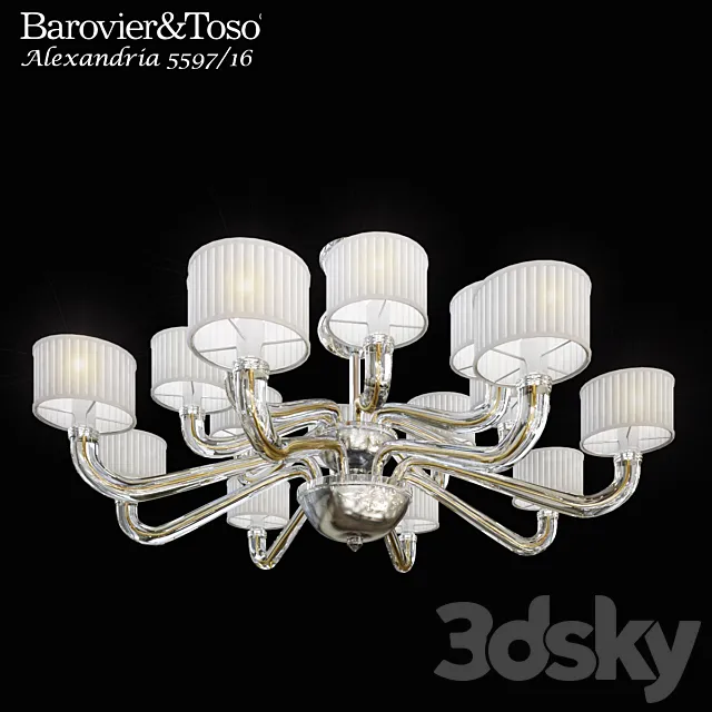 chandelier Barovier & Toso Alexandria 5597_0816 3DModel