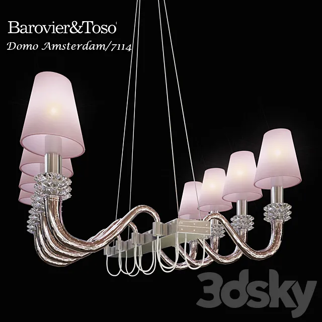 Chandelier Barovier & Toso Domo Amsterdam 7114 3DModel