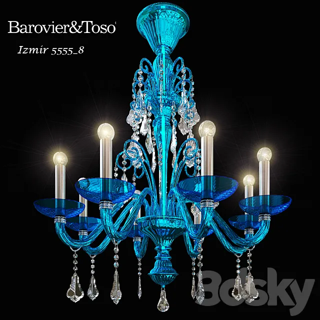 chandelier Barovier & Toso Izmir 5555_8 3D Model