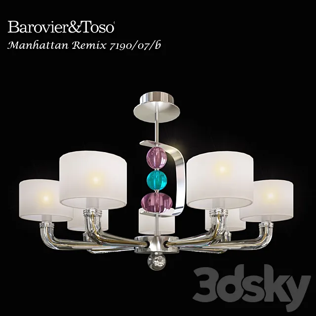 Chandelier Barovier & Toso Manhattan Remix 7190_07 _ b 3DModel