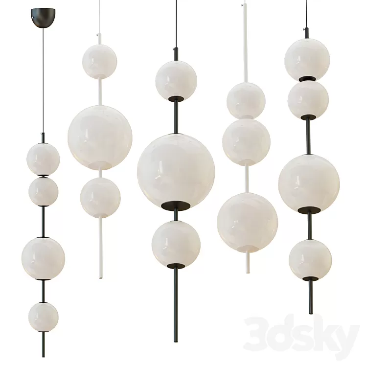 Chandelier beads lampatron 3D Model