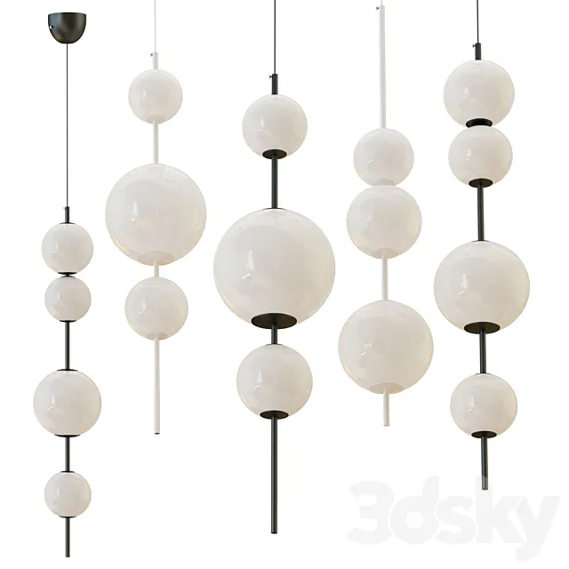 Chandelier beads lampatron 3DModel