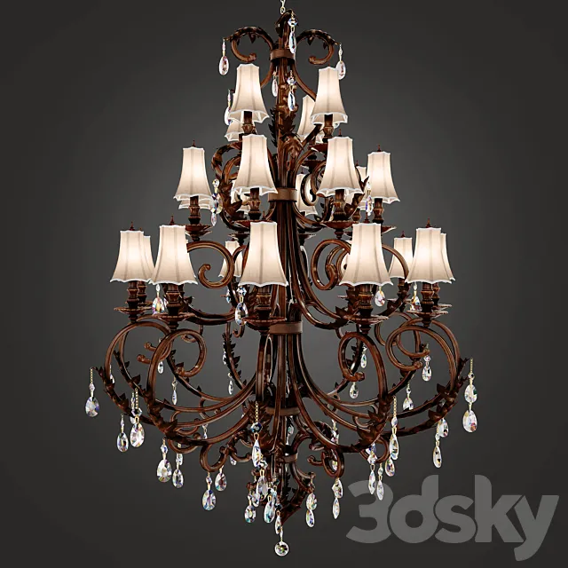 Chandelier Bliss L'Arte Luce 3D Model