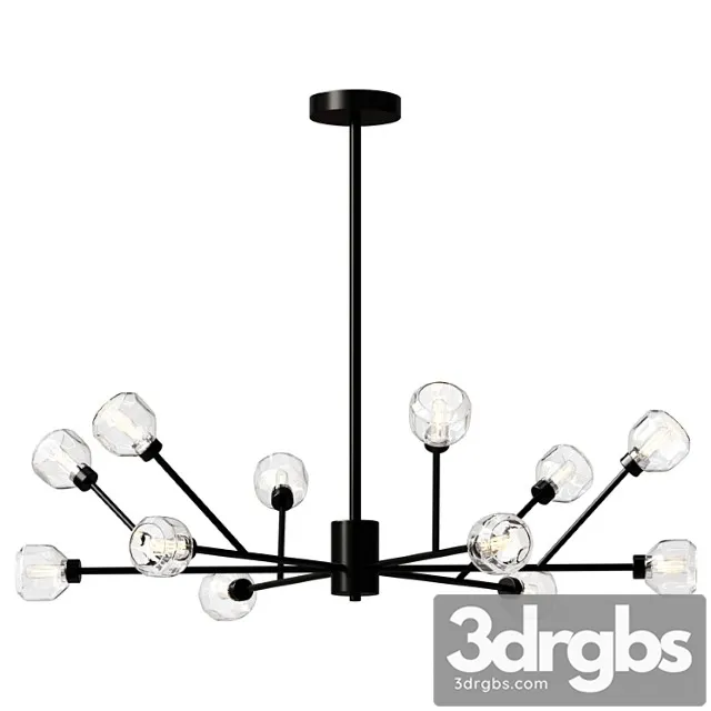 Chandelier Breyer Crstal Chandelier Black Lamp 3D Model Free