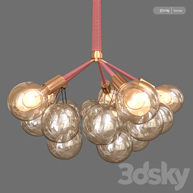 Chandelier Bubble Glass by Romatti 3D Model