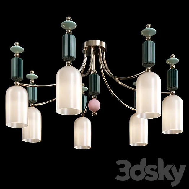 Chandelier ceiling Odeon Light 4861 _ 7C CANDY 3D Model