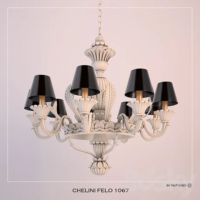 Chandelier Chelini FELO 1067 3D Model