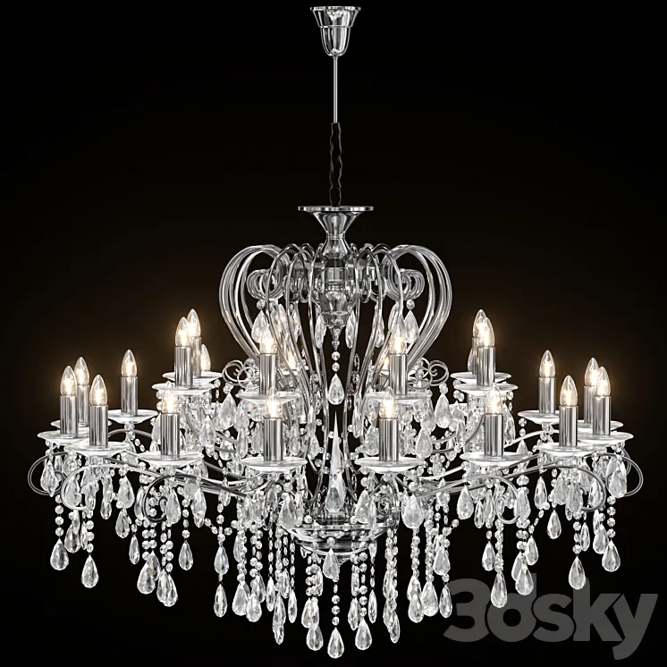 Chandelier Chiaro Suzanne 458010524 3D Model Free