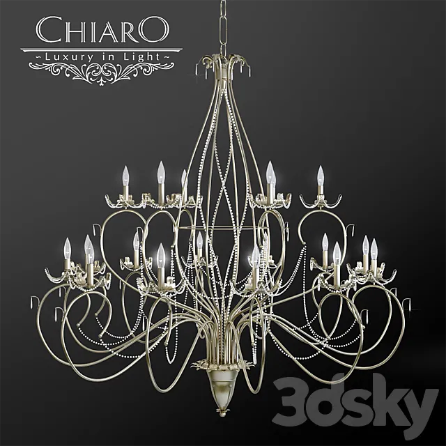 Chandelier Chiaro Valencia 3 3DModel
