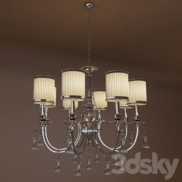 Chandelier China. 24301-8 RD 3D Model