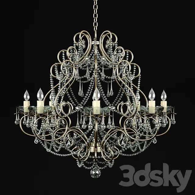 Chandelier Chinese manufacturer 3D Model