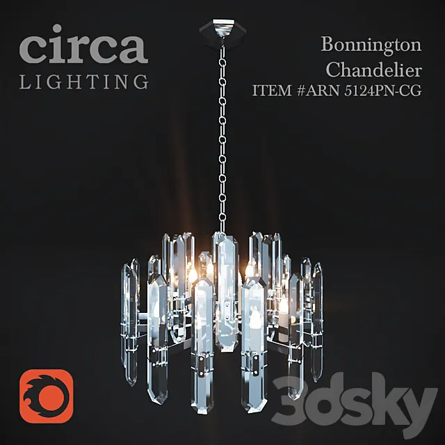 Chandelier Circa Bonnington Chandelier 3DModel