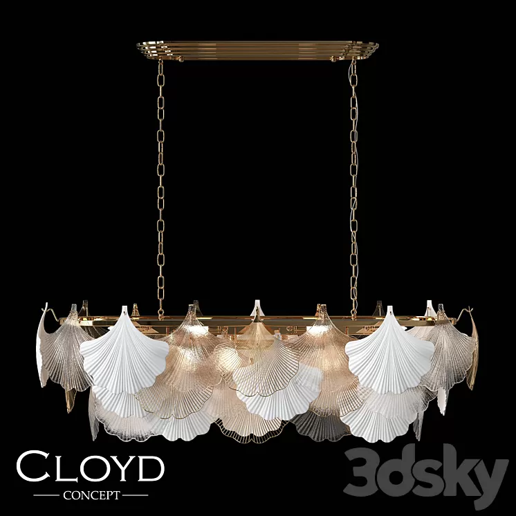 Chandelier Cloyd POLYNESIA C14 L110 (art.10968) 3D Model