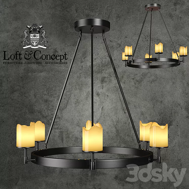 Chandelier Conne 6 3D Model