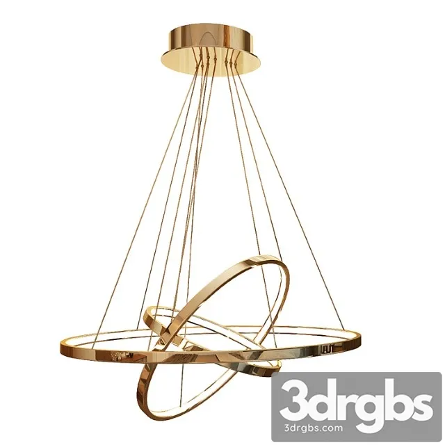 Chandelier Contemporary Hanging Rings Led 3D Model Free
