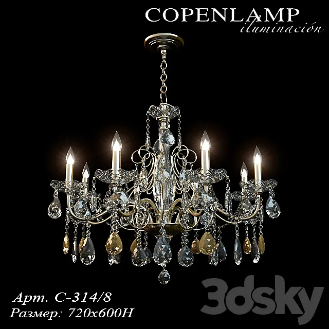 Chandelier Copenlamp 3DModel