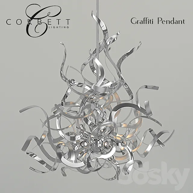 Chandelier Corbett Graffiti 3D Model
