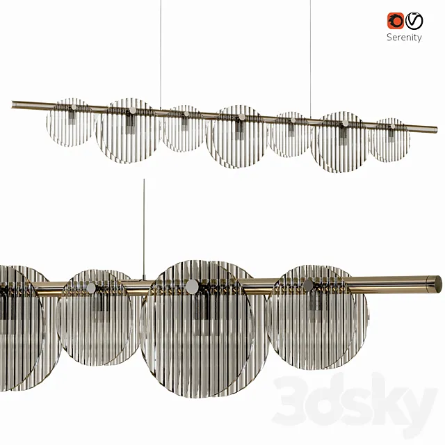Chandelier Corner Design Serenity 3D Model
