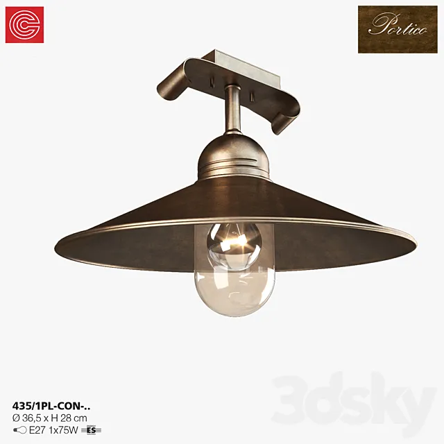 Chandelier Cremasco illuminazione. Portico art.435 3DModel