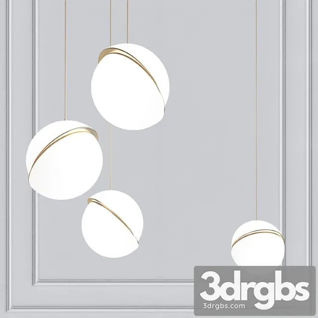 Chandelier crescent celling lee broom 3D Model Free