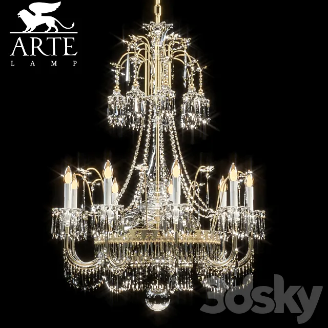 Chandelier Crystal lamp 3D Model