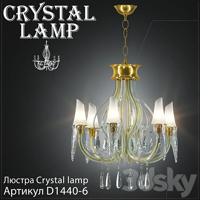 Chandelier Crystal Lamp D1440-6 3D Model