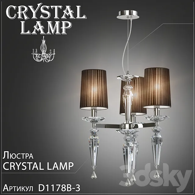 Chandelier Crystal Lamp Falcetto D1178B-3 3D Model