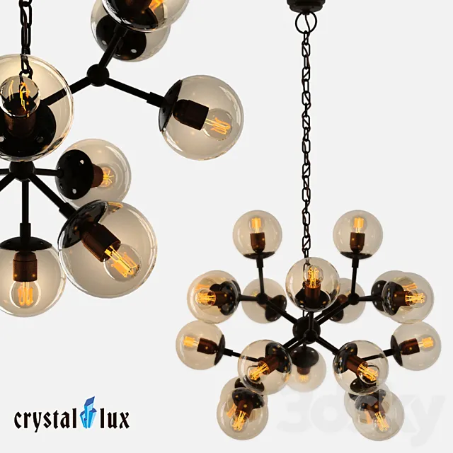 Chandelier Crystal Lux Medea 3D Model